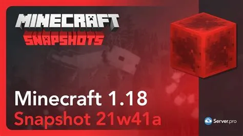 What is in snapshot 21w41a minecraft