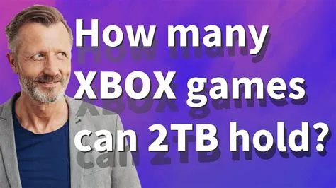 How many xbox games can 2tb hold samsung