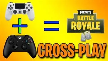 Can you cross play fortnite on ps4 and xbox?