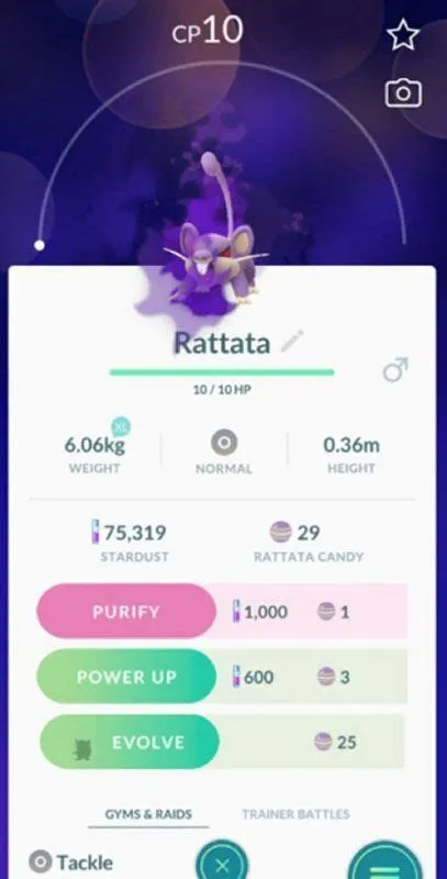 Do purified pokémon have better stats