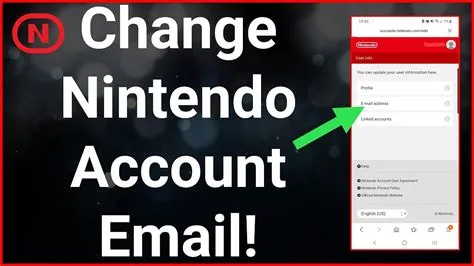 Can i change my email on my nintendo account