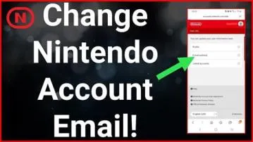 Can i change my email on my nintendo account?