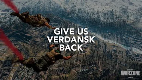 Why wont verdansk come back