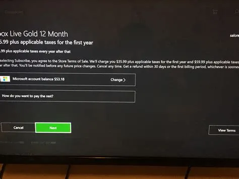 Why is xbox not letting me pay