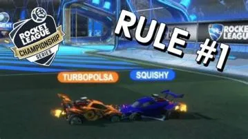 What is the number 1 rule in rocket league?