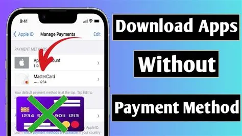 Why won t my iphone let me download apps without a payment method
