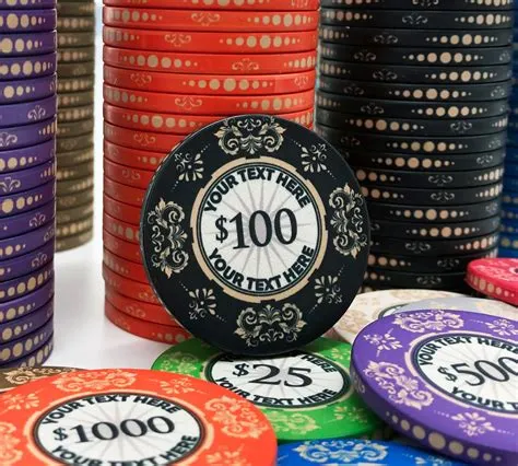 What are vegas poker chips made of