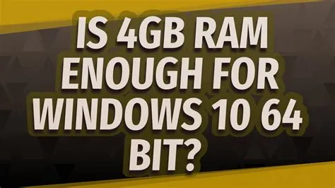 Should i install 32 or 64-bit in 4gb ram