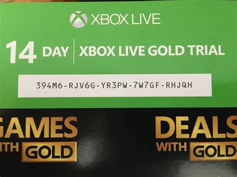 Does xbox live have a free trial