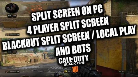 Does bo4 support 3 player split-screen