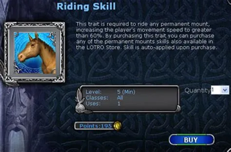 What is the minimum level for riding in lotro