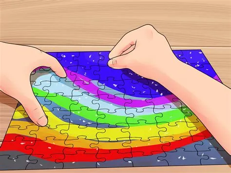 What is the secret to putting a jigsaw puzzle together