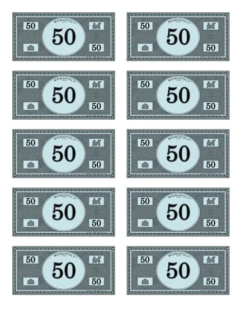 How do you calculate monopoly money