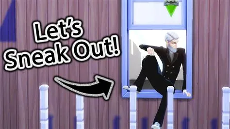 How do you sneak out in sims 4 high school