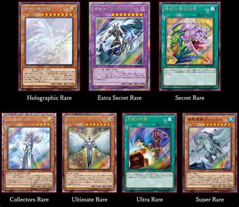 What is the order of rarity in yu-gi-oh