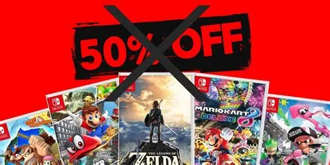 Do nintendo games get discounted