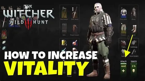 How do you get max vitality in witcher 3