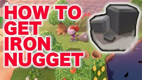 Is there a cheat to get iron nuggets in animal crossing