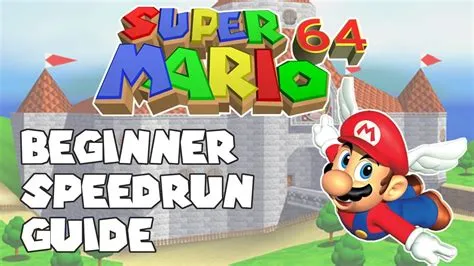 What is the top speed run for mario 64