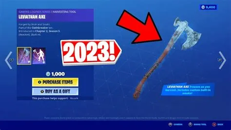 How many times has leviathan axe been in shop