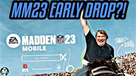 Is madden 23 dropping early