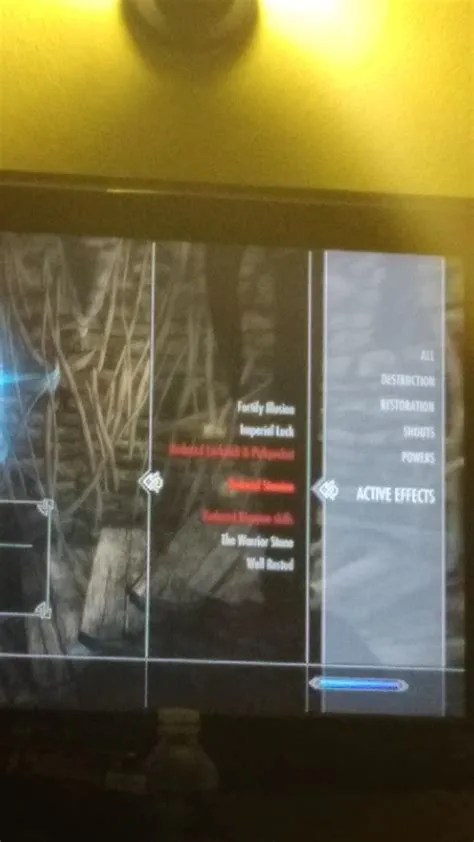 How do i get rid of bad active effects in skyrim