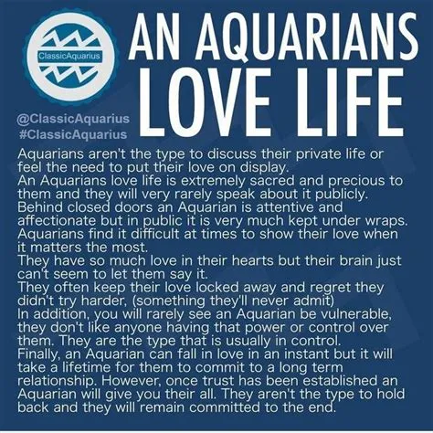 How is aquarius love life