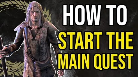 How do i start the main quest in skyrim eso