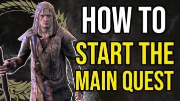 How do i start the main quest in skyrim eso?