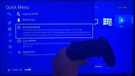 Is sleep mode better than shut down ps4