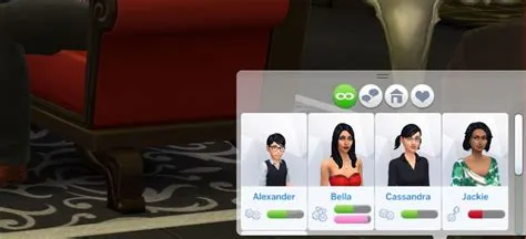 Why cant i change sims relationships