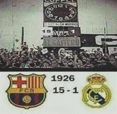 Is barca 15 1 madrid real