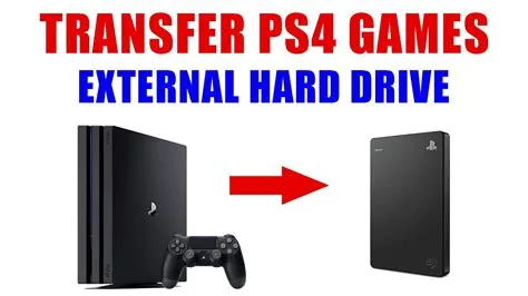 Can you transfer ps4 games from one hard drive to another